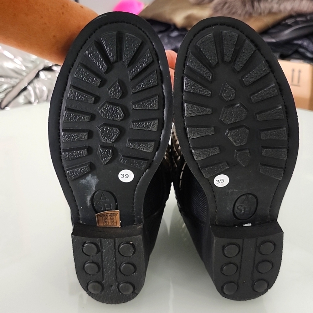 Ash studded reptile texture moto boots - Picture 7 of 8